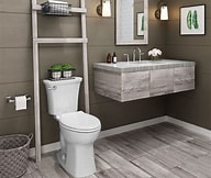 American Standard Edgemere White Elongated Chair height 12-in Rough-In WaterSense 1.28 GPF Soft Close 2-piece Toilet