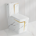 Ceramica Luxury Sanitary Ware Ceramic Wc Marble One Piece Bathroom Toilet
